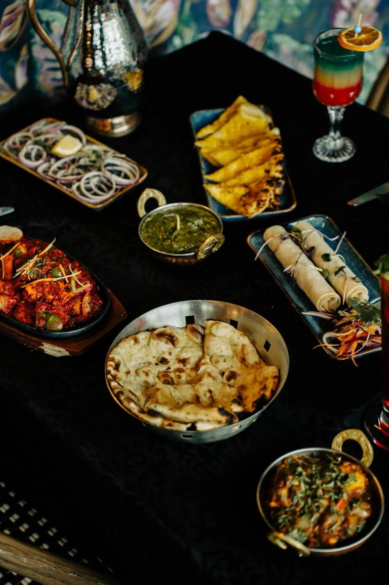 Curries, naan and starters ready to enjoy